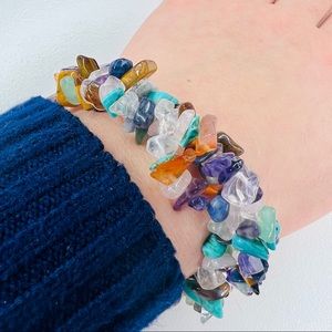 Multi Gem Stone Bracelet